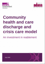 Community health and care discharge and crisis care model: An investment in reablement